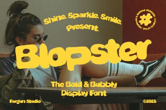 Blopster: A Playful Display Font for Bold, Creative Projects