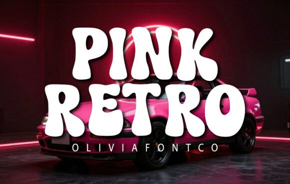 Pink Retro: Capturing the Groovy Essence of 1970s Psychedelic Design